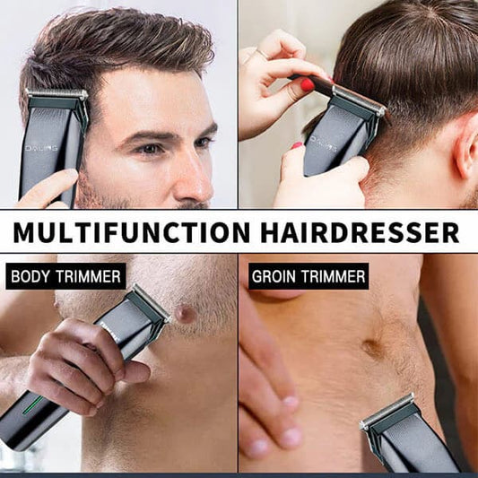Geemy (GM7620) 3in1 Grooming Kit is rechargeable powerful trimmer for men / Sharp Trimmer Face Shaver for precise shaving