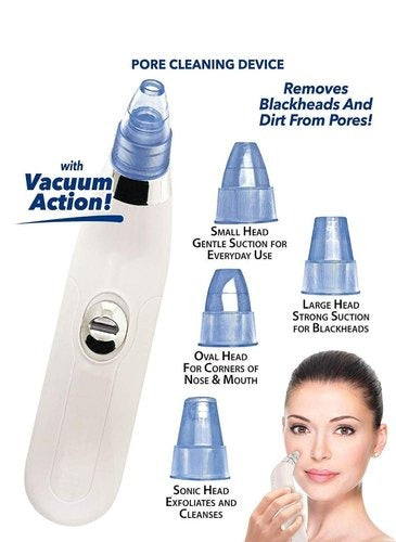 Derma Suction Facial SPA | 4‑in‑1 Blackhead Remover | Acne Pore Cleaner | Suction Tool