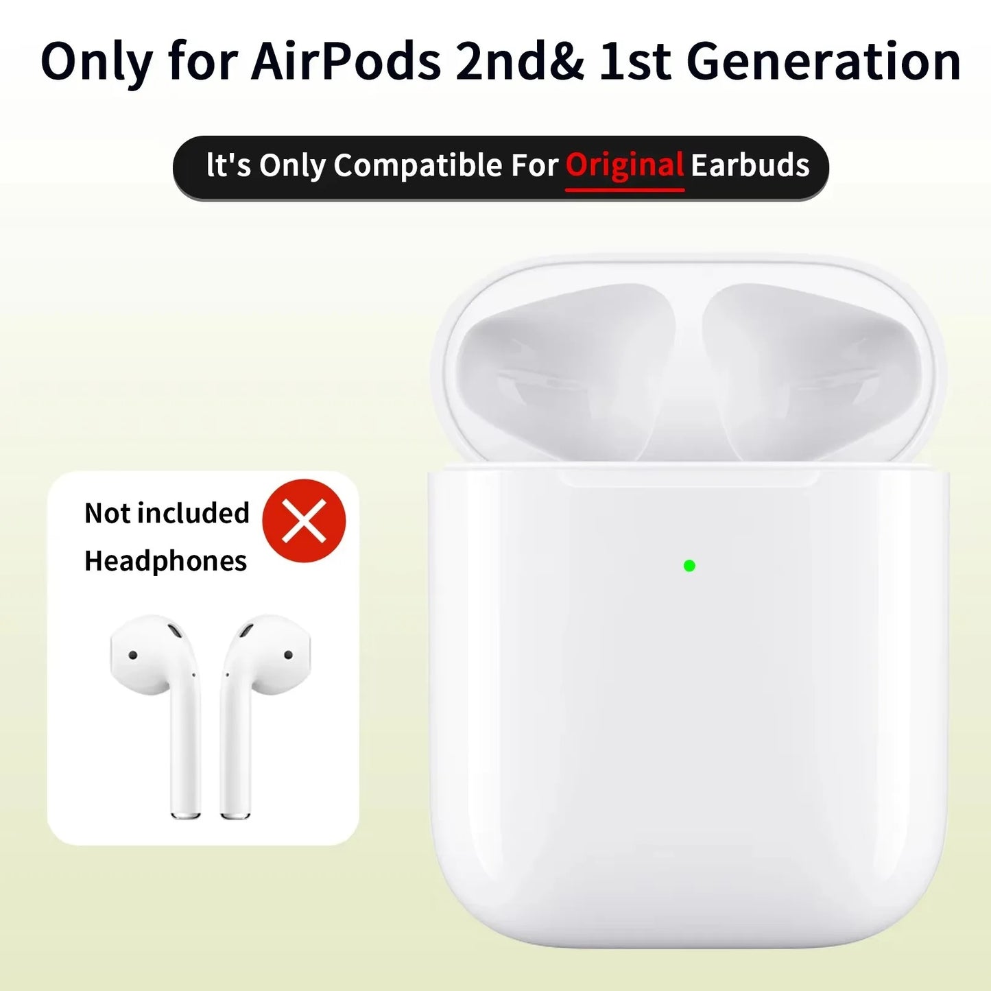 Replacement Charging Case Compatible with Apple AirPod pro 1 2 3 Battery Box for Genuine AirPods